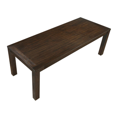 Lexicon 79" Dining Table for 8, Modern Rectangular Dining Room Table, Solid Acacia Wood Dining Table, Modern Wood Table with Solid Wood Leg for Kitchen/Dining/Living Room, Easy Assembly, Dark Brown