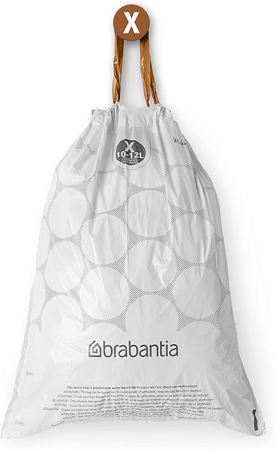 Brabantia PerfectFit Trash Bags Thick Plastic Trash Can Liners