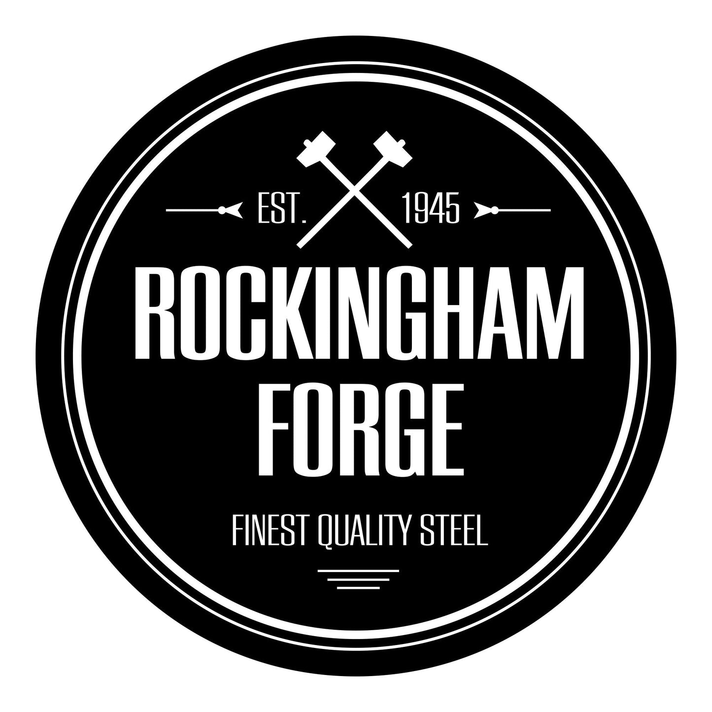 Rockingham Forge Range 12.5cm Utility Knife - Lightweight Sharp Stainless Steel Kitchen Knives with Black Handle
