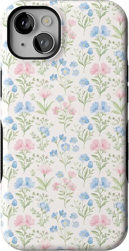 Casely iPhone 14 Case | Pastel Garden | Sunday Best | Compatible with MagSafe | Bold Protective Design