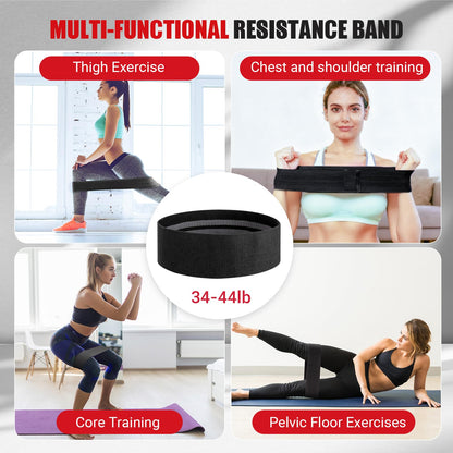 Thigh Trainer for Women, 15-70lb Adjustable Resistance Inner Thigh Exerciser with Resistance Band, Kegel Exercise Equipment for Pelvic Floor Muscle Repair, Yoga & Weight Loss at Home Gym