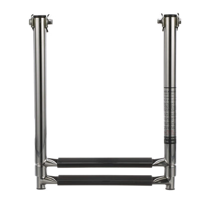 Seachoice Top Mount Telescoping Ladder for Universal Swim Platform, Stainless Steel Tubing, 2 Step, Ladder Only