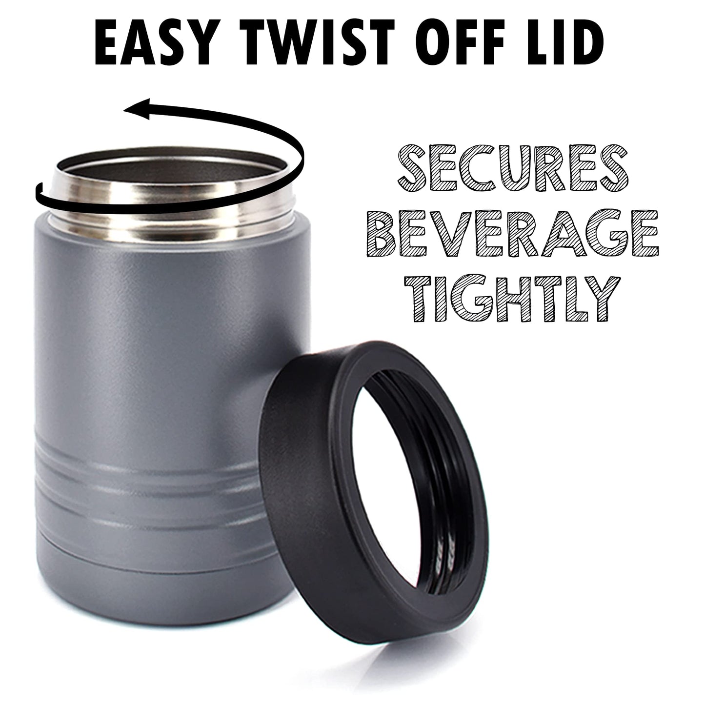 12oz Can/Beverage Holder - Dark Gray - 24 Pack
