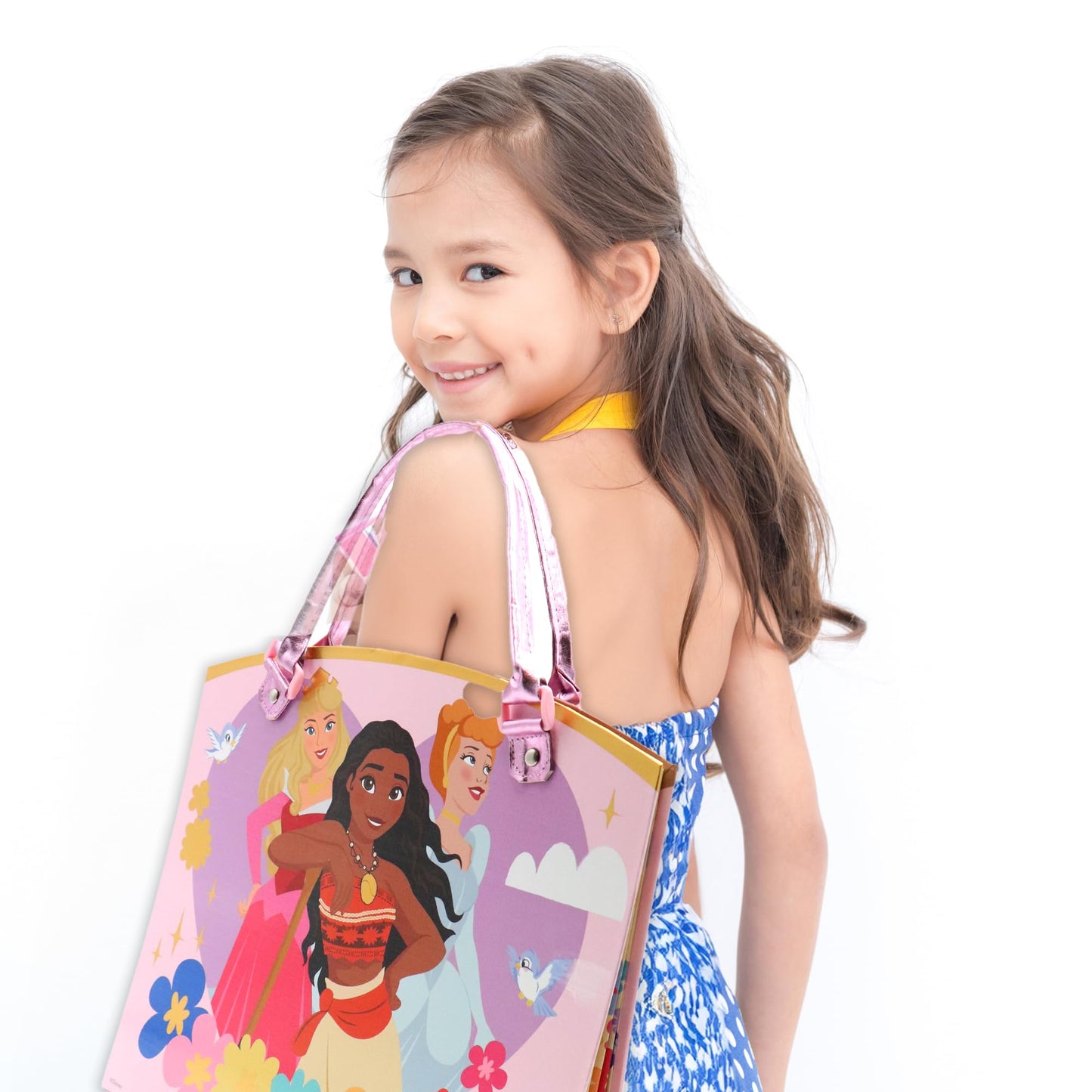 Disney Princess Activity Tote – Ultimate Princess Adventure Bag with Coloring Books, Stickers, Crayons & Games – Travel-Friendly Art Set for Girls Ages 3+ – Great Gift for Creative Play