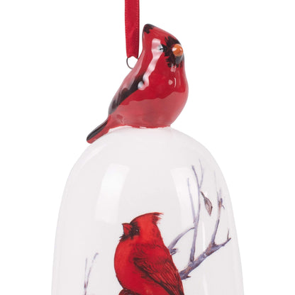Regency International 6" Dolomite Cardinal Bell Ornament