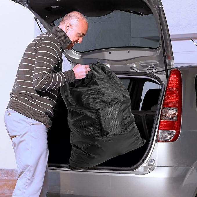 JHX Travel Laundry Bag XL, Extra large Dirty Clothes Organizer【Upgraded】with