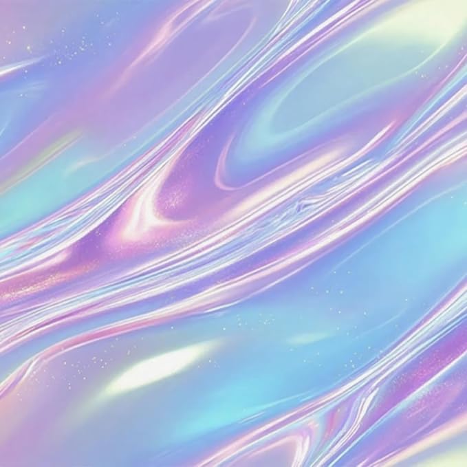HOMETITUTE Pastel Iridescent Flow Wave Wallpaper Peel and Stick Contact Paper