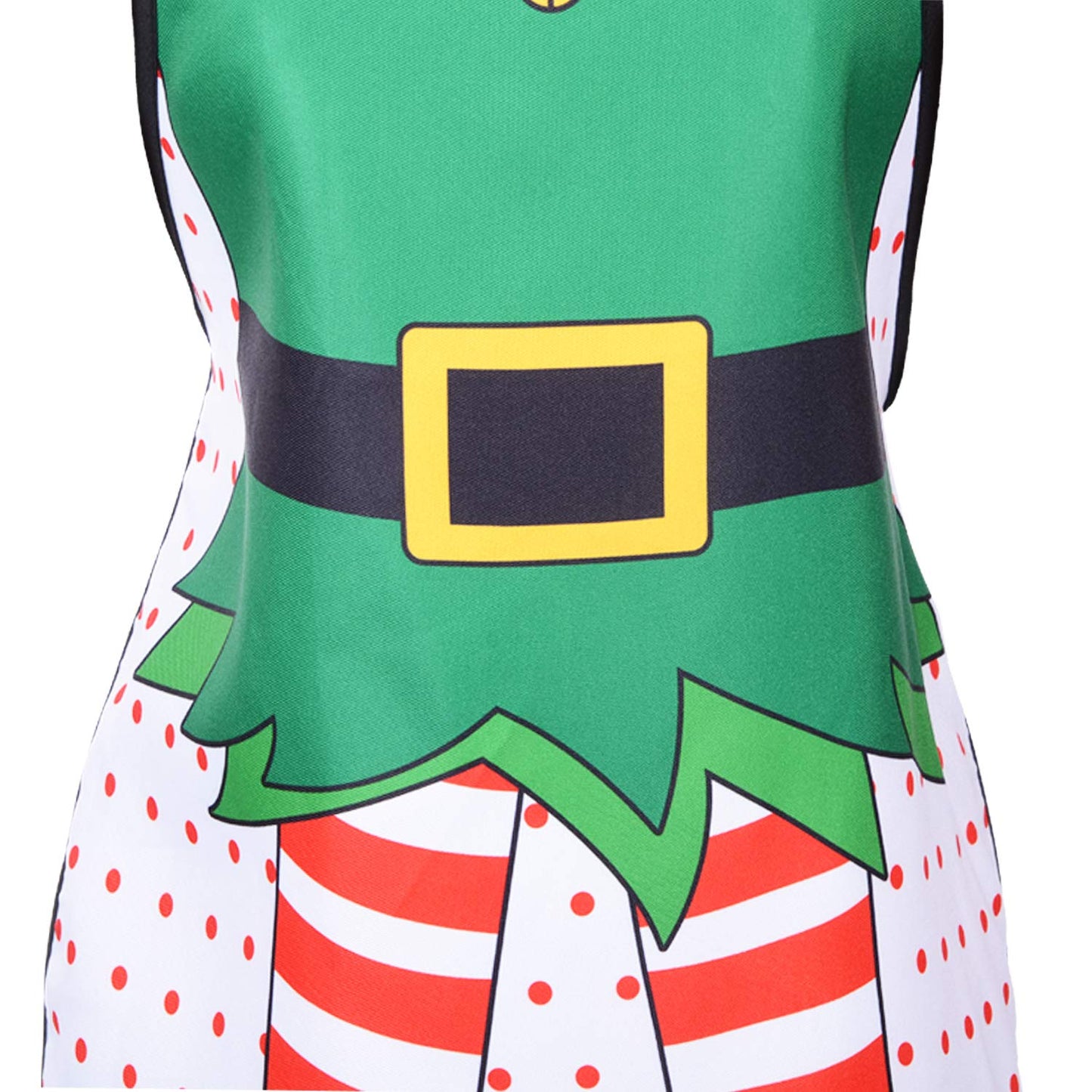 DearHouse 2 Pack Christmas Elf Apron, Cute Adjustable Kitchen Chef Bib BBQ Cooking Funny Flirty Aprons for Adult，Holiday Kitchen Apron Funny Creative Thanksgiving