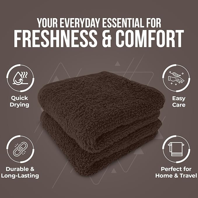 DAN RIVER 24 Pack Wash Cloths for Showering