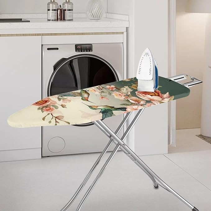 Hummingbird Flower Ironing Board Cover and Pad 15 x 54 Iron Board Covers