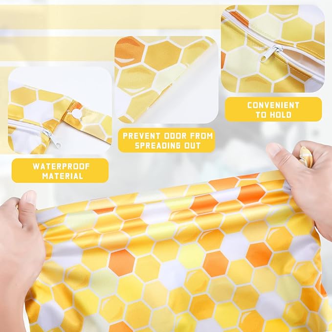 Shappy 2 Pcs Large Travel Laundry Bag Washable Waterproof Wet Dry Large Dirty
