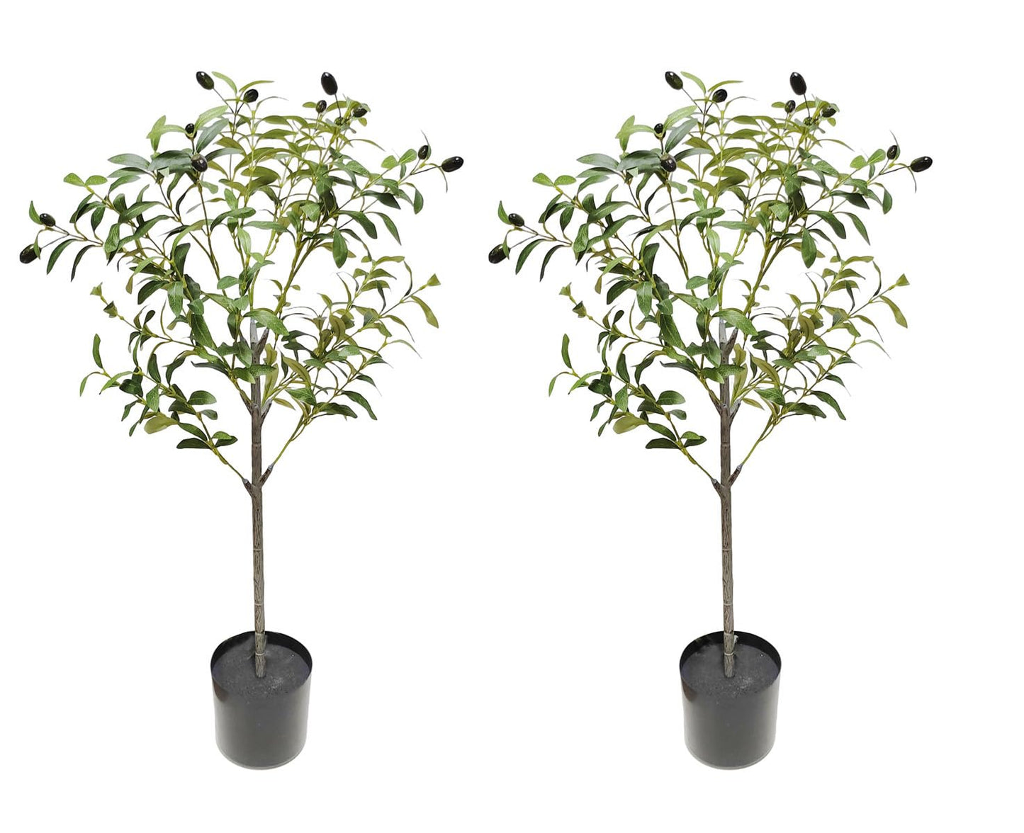 Kiko Artificial Olive 3 Ft Tall Fake Floor Plant Greenery Potted Plants for Office,Gymnasium Room, Living Room, Dinner Room, Shopping mall,Artificial Plant for Indoors and Outdoors