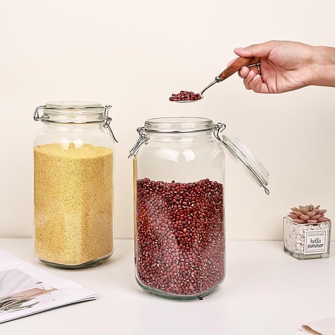 Liuruiyu 78oz Glass Food Storage Jars