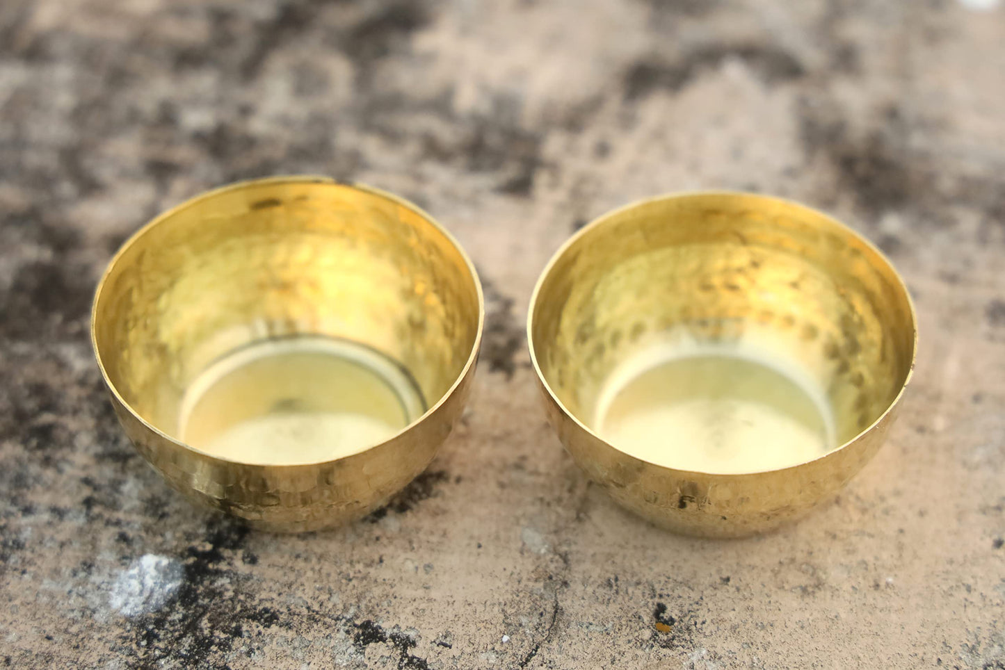 Handmade Hammered Brass Tealight Holder Set of 3 Votive Holders -2.5X1 DH inches Party Decoration
