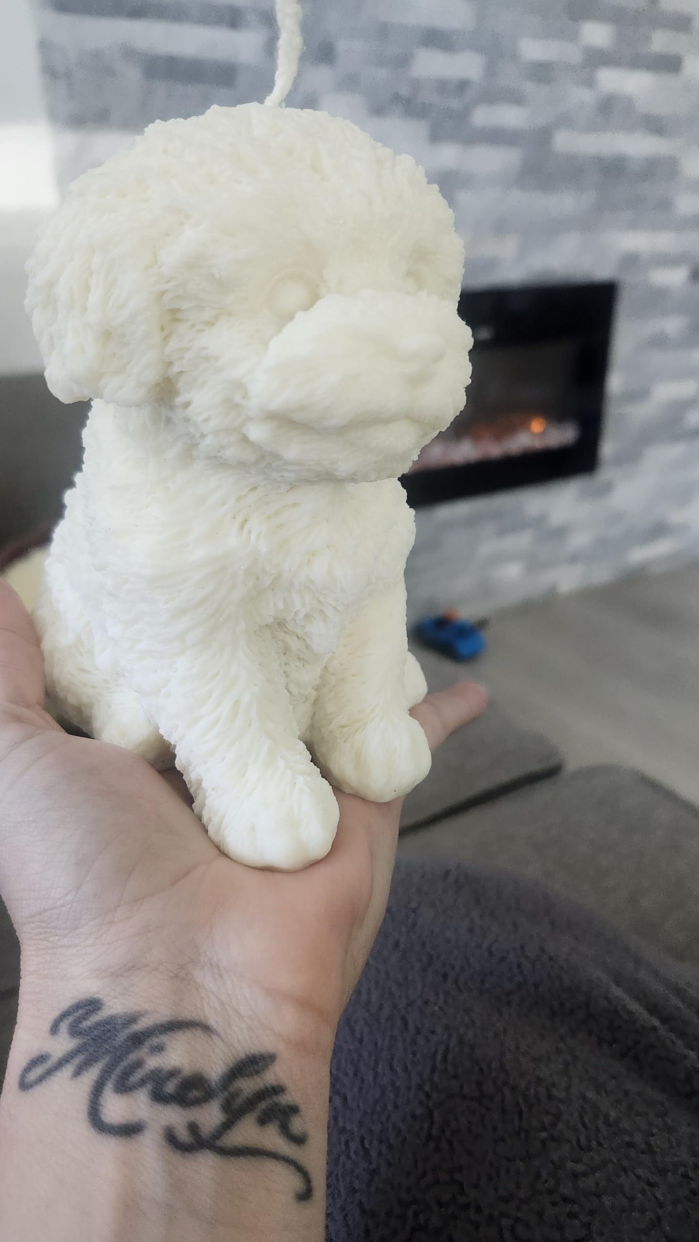Cute Puppy Soy Candle, Handmade Dog Candle, Decorative Home Fragrance Gift for Dog Lovers
