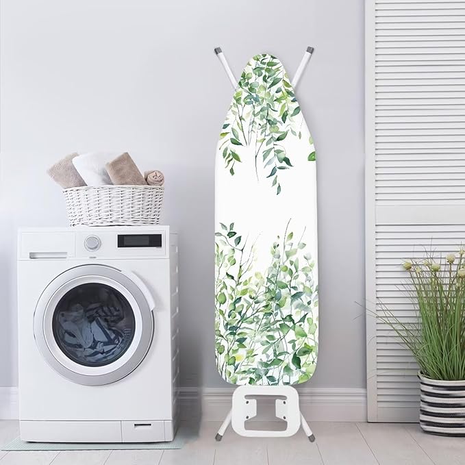 Green Leaves Ironing Board Cover and Pad 15x54 Ironing Table Cover Standard