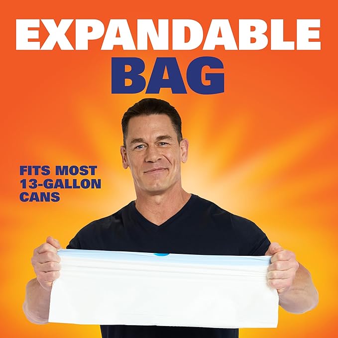 Hefty Ultra Strong 13 Gallon Trash Bags, Tall Kitchen Trash Bags 13 Gallon Size