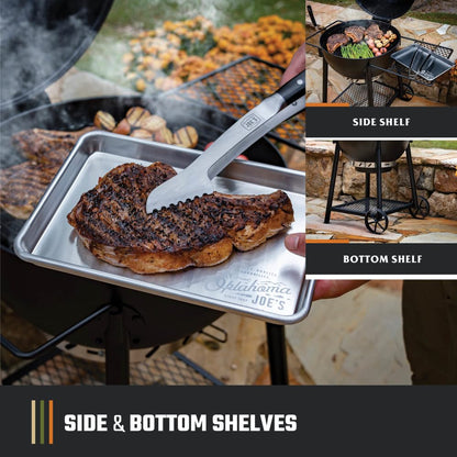 Oklahoma Joe's Blackjack 21.5 in. Heavy-Duty Kettle Charcoal Grill with 382 sq. in. Cooking Area, Black