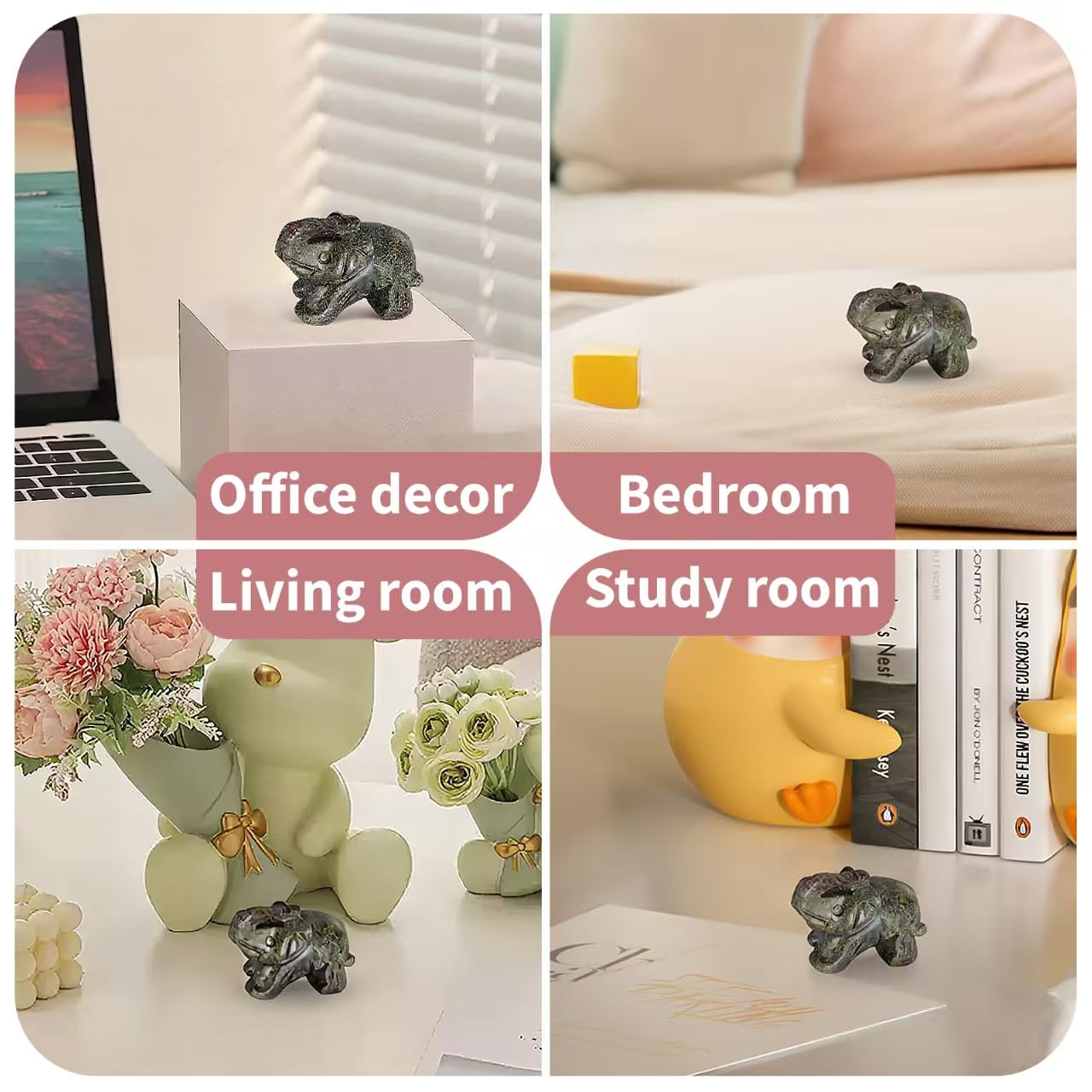 Bosfante 2" Dragon Blood Stone Elephant Statue for Vitality & Strength,Elephant Decor for Wisdom & Good Luck,Elephant Figurine for Home & Office Decor