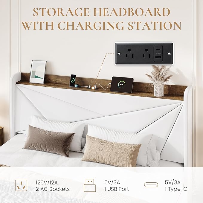 SHA CERLIN King Size Bed Frame