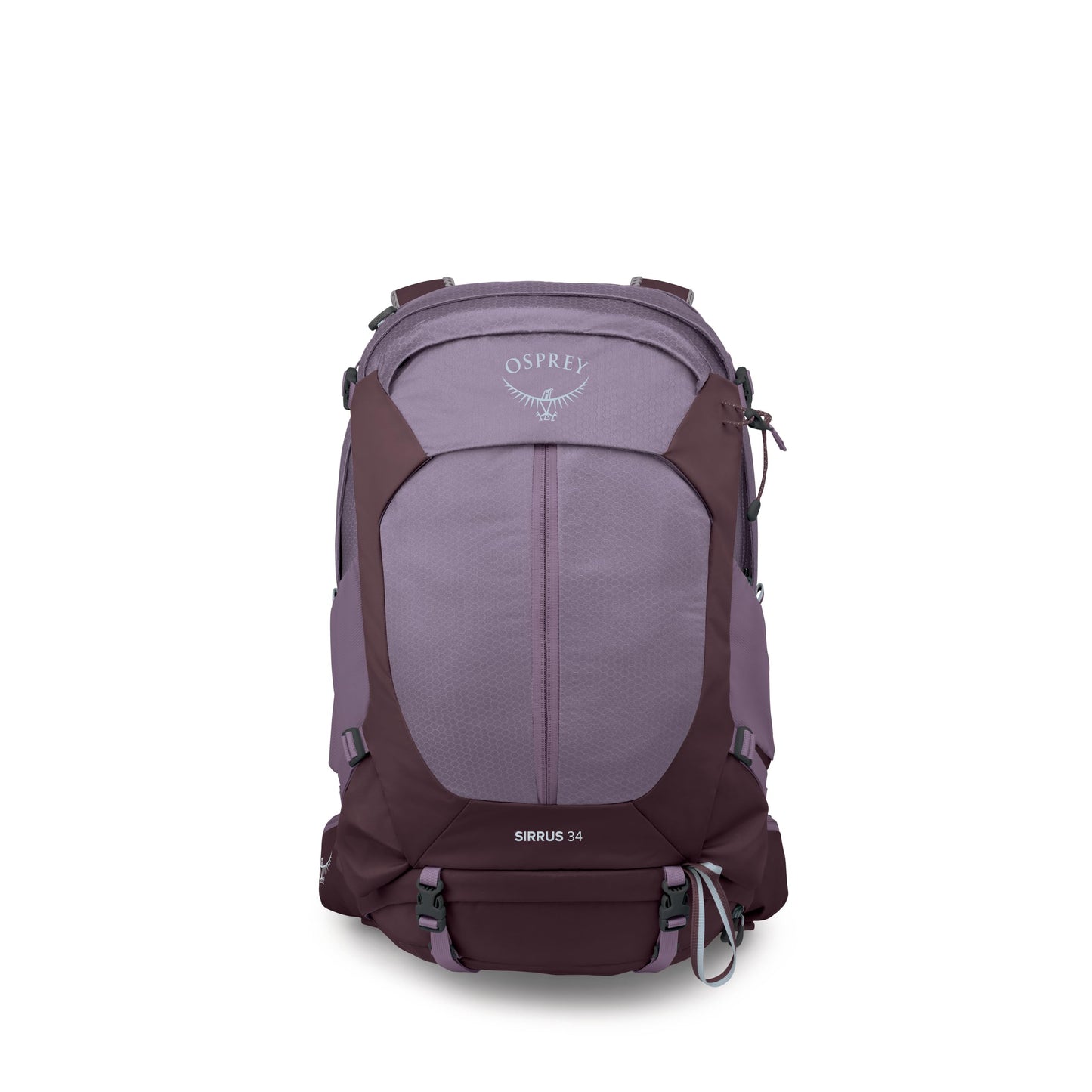 Osprey Sirrus 34L Women's Hiking Backpack - Camping Bag with Waterproof Raincover, Bottle Pockets, & Gear Straps, Purple Dusk