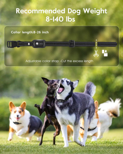 SLOPEHILL Dog Shock Collar,4200FT Dog Training Collar with Remote,IPX8 Waterproof E-Collar with Beep,Vibration,Shock,Flash Light,No Shock Mode,Electric Shock Collar for Small Medium Large Dogs,Black