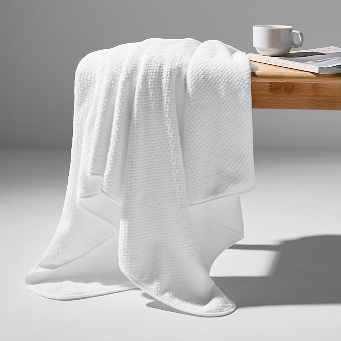 REDKISS Ultra Soft 6 Piece Towel Set, Premium White Towels