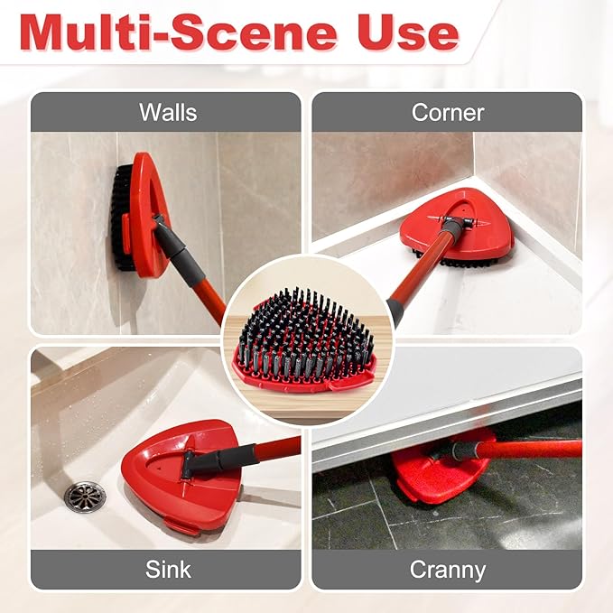 Scrubber Mop Head for Ocedar, Upgrade Scrub Brush for Ocedar, Spin Mop Scrub