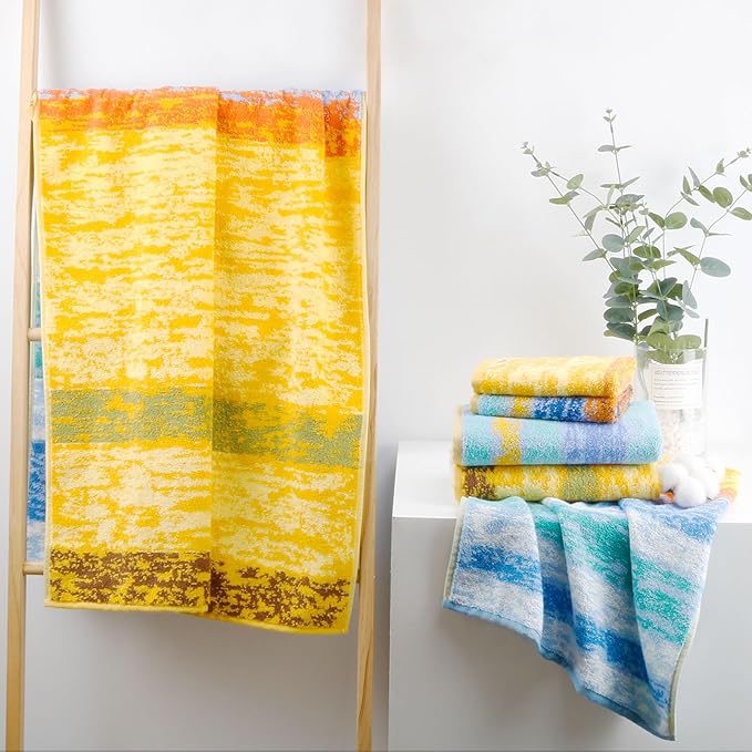 SEMAXE 18-Pack Bath Towel Set Include 6 Bath Towels, 6 Hand Towels, 6 Wash