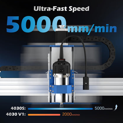Genmitsu PROVerXL 4030S CNC Router Machine with 710W Spindle + 1.5KW Water Cooled Spindle Motor Kit