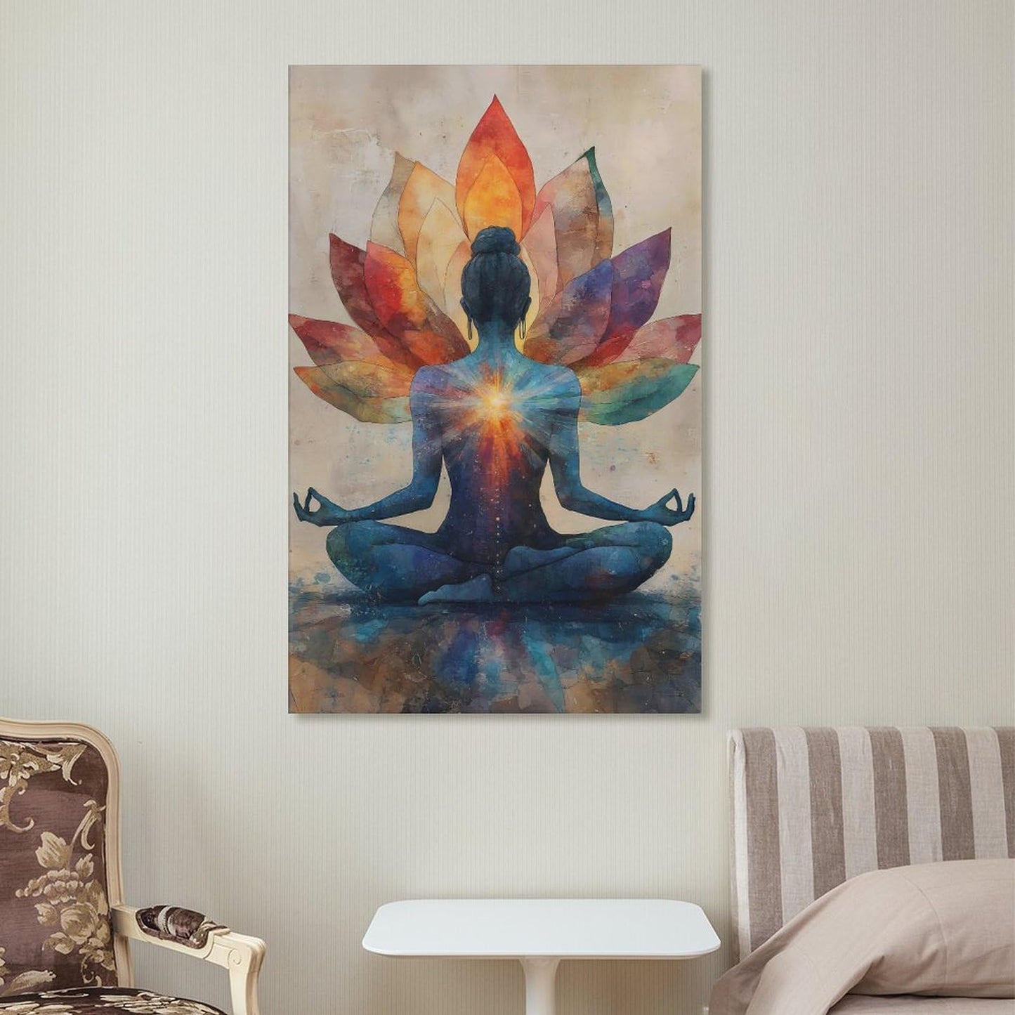 Yoga Meditation Poster Canvas Wall Art Aesthetic Decorative Painting Living Roomstyle 12x18inch(30x45cm)