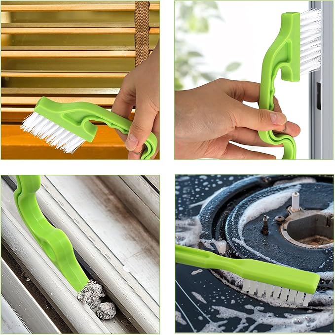8 Pack Grout Cleaner Brush, Hand-held Groove Gap Cleaning Tools Tile Joint