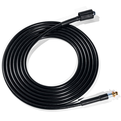 YUET 5M High Pressure Washer Replacement Hose for Kärcher K Series Washers Karcher K2, Click M22 (14mm) Female Type Plug - Old Model Quick Connector Extension Water Clean Pipe (15 Metres)