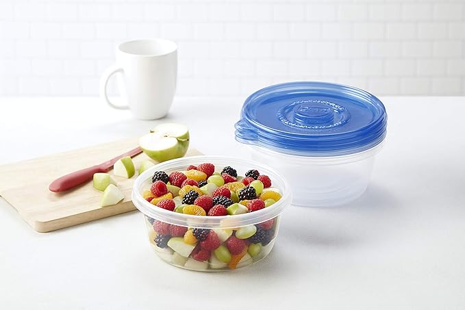 Glad Big Bowl Food Storage Containers, Large Round