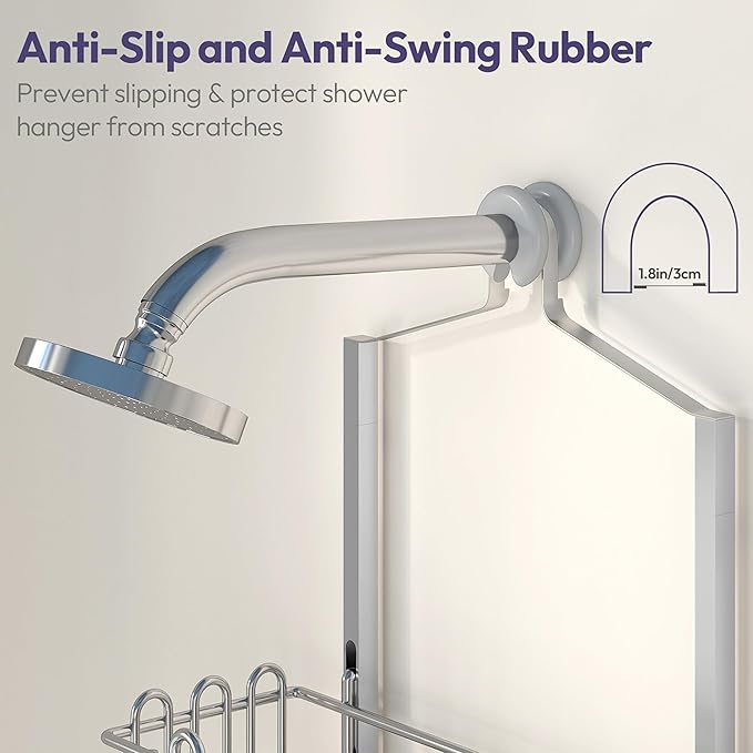 SWTYMIKI Shower Caddy Hanging Organizer