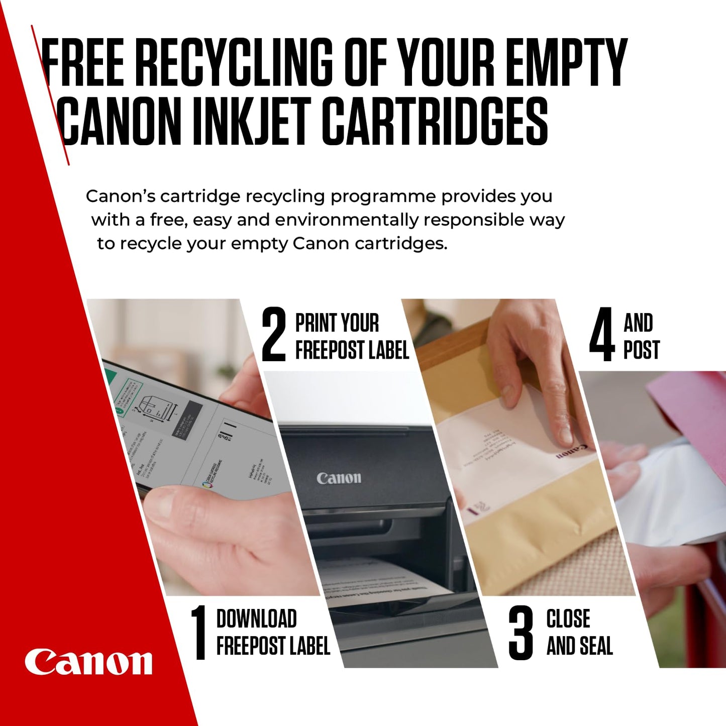 Canon Ink & Paper Multipack - PG-545/CL-546 Genuine Printer Ink Cartridges 2 Pack (1 x Black, 1 x Colour) & 4x6 Photo Paper (50 x Sheets)