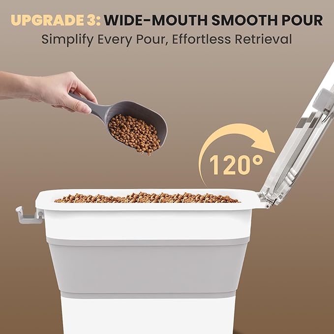 20-23 Lbs Dog Food Storage Container, Collapsible Dog Food Container