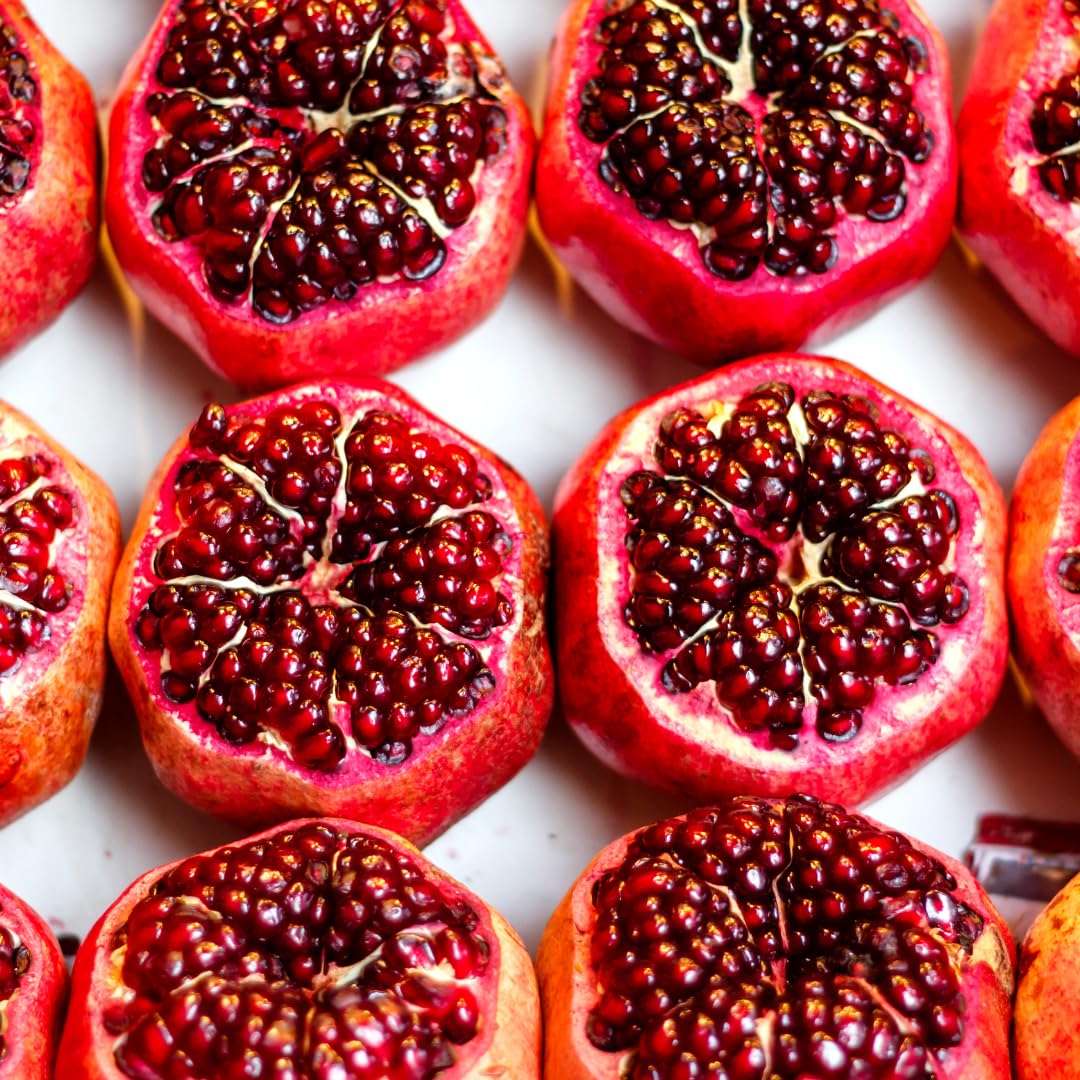 3 Pomegranate Trees Live Plants Cold Hardy, Large Sweet Fruit Pomegranates Plants Well-Rooted, 5-9 Inches Tall, No Pot