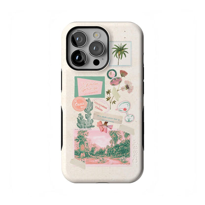 Casely iPhone 13 Pro Case | Compatible with MagSafe | Taupe on Nude | Solid Beige Aesthetic Cream Case