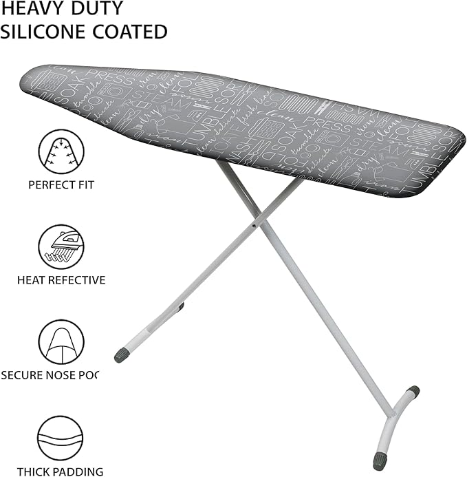 Simplify Ironing Board Cover | Scorch Resistant | Cotton | Thick Padding |