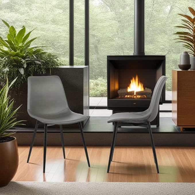 Armen Living Monte Mid Century Modern Dining Accent Chair