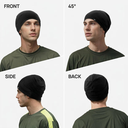 QINGLONGLIN 3Pcs Cooling Skull Cap for Men Women-Lightweight Breathable Beanie Hat, Thin Quick Dry Running Cap for Cycling