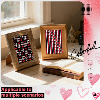 Valentine’s Day Scrapbook Paper 12 x 12 Double Sided Printing Red Black Heart Love Patterned Craft Paper for Card Making Photo Album Wedding Anniversary Party Decorative 24 Sheets