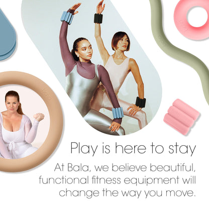 Bala Bangles & Bala Bars Home Workout Equipment Bundle - Blush