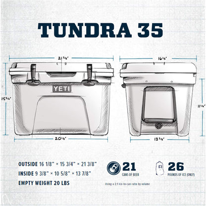 Yeti Tundra 35 Cooler, Rescue Red