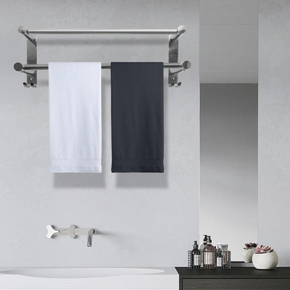 zmnklry Double Towel Bar, Stainless Steel Adjustable 16 to 28In Double Towel Racks for Bathroom, Double Bath Towel Bar,Applicable to Bathrooms and Kitchens