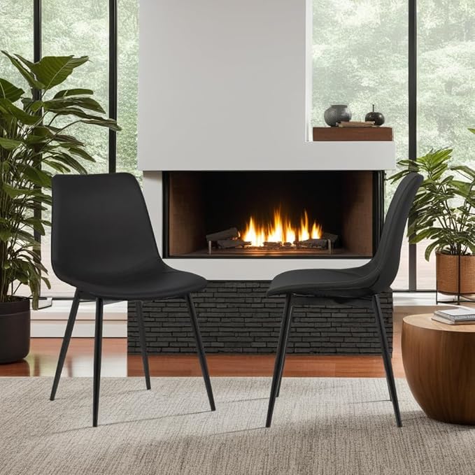 Armen Living Monte Mid Century Modern Dining Accent Chair