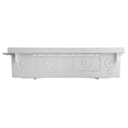Legrand - OnQ 42 Inch Media Enclosure, Wifi Electrical Box, Cable Management Box for Distribution of Networking Service, Recessed Media Box Lets Signal Through, White, ENP4250-NA