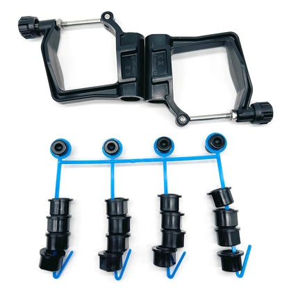 Concept2 Scull Oarlock Kit with Black Pitch Bushings for 1/2 in Rigger Pin, 466
