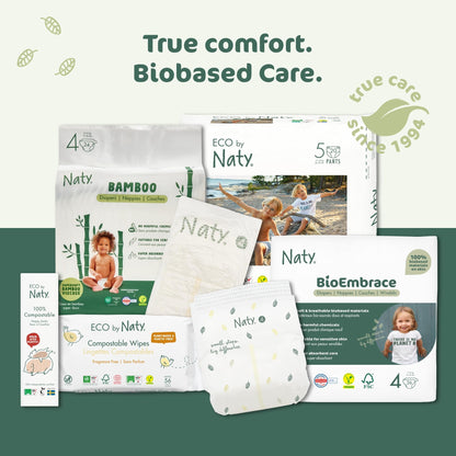 Naty Nappy Pants - Hypoallergenic and Chemical-Free Pull Ups, Highly Absorbent and Training Nappies for Boys and Girls (Size 6 – 18 Count)